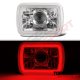 Dodge Aries 1981-1989 Red Halo Tube Sealed Beam Projector Headlight Conversion