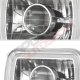 Dodge D50 1979-1980 Red Halo Tube Sealed Beam Projector Headlight Conversion