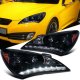Hyundai Genesis 2010-2012 Smoked Projector Headlights LED DRL