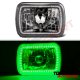 Jeep Grand Wagoneer 1987-1991 Green LED Halo Black Sealed Beam Headlight Conversion