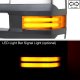 Chevy Silverado 2500HD 2015-2019 Chrome Power Folding Towing Mirrors LED DRL Lights
