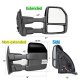 Ford F250 Super Duty 2008-2016 Glossy Black Towing Mirrors LED Lights Power Heated