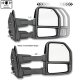 Ford F350 Super Duty 2017-2022 White Power Heated Towing Mirrors Smoked LED Lights
