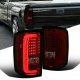 GMC Sierra 2500HD 2015-2018 Red Smoked LED Tail Lights