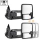 GMC Sierra 2003-2006 Power Folding Towing Mirrors Smoked Tube LED Lights