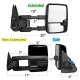 2002 Chevy Avalanche Glossy Black Power Folding Towing Mirrors Smoked LED DRL