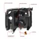 Chevy Silverado 2007-2013 Black Projector Headlights LED DRL Signals N3