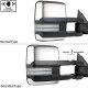 Chevy Silverado 3500HD 2007-2014 Chrome Tow Mirrors Switchback LED DRL Sequential Signal