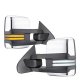 Chevy Silverado 2500HD 2015-2019 Chrome Tow Mirrors Switchback LED DRL Sequential Signal