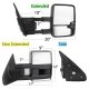 Toyota Sequoia 2008-2020 Chrome Power Folding Tow Mirrors Smoked LED Lights