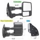 Ford F550 Super Duty 2008-2016 Tow Mirrors Smoked Switchback LED Sequential Signal