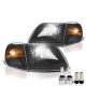 Ford F150 1997-2003 Black LED Headlight Bulbs Set Complete Kit
