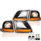 Ford F150 1997-2003 Black Harley LED Headlight Bulbs Set Complete Kit