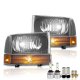 Ford F450 1999-2004 Black LED Headlight Bulbs Set Complete Kit