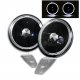 Jeep Wrangler 1997-2006 Black Headlights Halo and Clear Side Marker