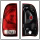 Ford F250 1999-2007 Red and Clear Replacement Tail Lights