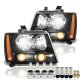 Chevy Avalanche 2007-2013 Black Headlights LED Bulbs Complete Kit