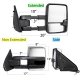 Dodge Ram 1500 2009-2018 Chrome Tow Mirrors Smoked Switchback LED DRL Sequential Signal