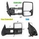 Ford F250 Super Duty 2008-2016 Chrome Tow Mirrors Smoked LED Lights Power Heated