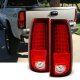 Chevy Silverado 2003-2006 Red and Clear LED Tail Lights