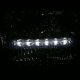2005 Ford Excursion Smoked Headlights LED Daytime Running Lights