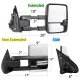 GMC Sierra 3500HD 2015-2019 White Power Folding Tow Mirrors Smoked Switchback LED DRL Sequential Signal