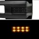 Dodge Ram 3500 2010-2018 Glossy Black Tow Mirrors Smoked LED Lights Power Heated