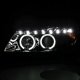 BMW 3 Series Sedan 2006-2008 Chrome Halo Projector Headlights LED