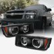 Chevy Avalanche 2002-2006 Body Cladding Black Halo Projector Headlights