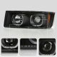 Chevy Avalanche 2002-2006 Body Cladding Black Halo Projector Headlights