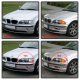 BMW E46 Sedan 3 Series 2002-2005 Smoked Halo Projector Headlights