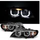 BMW 3 Series E46 Sedan 2002-2005 Black U-Bar Halo Projector Headlights