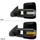 Dodge Ram 1500 2009-2018 Glossy Black Tow Mirrors Smoked Switchback LED DRL Sequential Signal