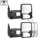 Dodge Ram 2500 2010-2018 Glossy Black Tow Mirrors Smoked Switchback LED DRL Sequential Signal