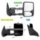 Dodge Ram 1500 2009-2018 Glossy Black Tow Mirrors Smoked Switchback LED DRL Sequential Signal