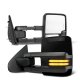 Dodge Ram 1500 2009-2018 Glossy Black Tow Mirrors Smoked LED DRL Power Heated