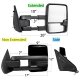 Dodge Ram 1500 2009-2018 Glossy Black Tow Mirrors Smoked LED DRL Power Heated