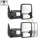 Dodge Ram 2500 2010-2018 White Tow Mirrors Clear LED Lights Power Heated
