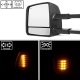 Toyota Sequoia 2008-2020 Power Folding Tow Mirrors Smoked LED