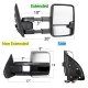 Ford F550 Super Duty 1999-2007 Chrome Tow Mirrors Smoked Switchback LED DRL Sequential Signal