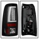 Chevy Silverado 2500HD 1999-2002 Black LED Tail Lights White Tube