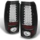 Chevy Silverado 1500HD 1999-2002 Black LED Tail Lights