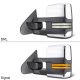 Chevy Tahoe 2000-2002 Chrome Power Folding Tow Mirrors Smoked Switchback LED DRL Sequential Signal