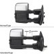 Ford F550 Super Duty 2008-2016 Chrome Tow Mirrors Smoked Switchback LED Sequential Signal
