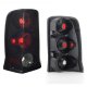 Cadillac Escalade 2002-2006 Black Smoked Euro Tail Lights