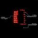 Chevy Silverado 2007-2013 Red and Clear LED Tail Lights