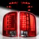 Chevy Silverado 2007-2013 Red and Clear LED Tail Lights