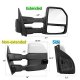 Ford F150 2015-2020 White Towing Mirrors Power Heated Smoked LED Signal Puddle Lights