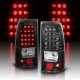 Chevy Silverado 2500HD 2001-2002 LED Tail Lights Black