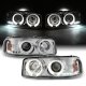 GMC Yukon 2000-2006 Clear Dual Halo Projector Headlights with LED